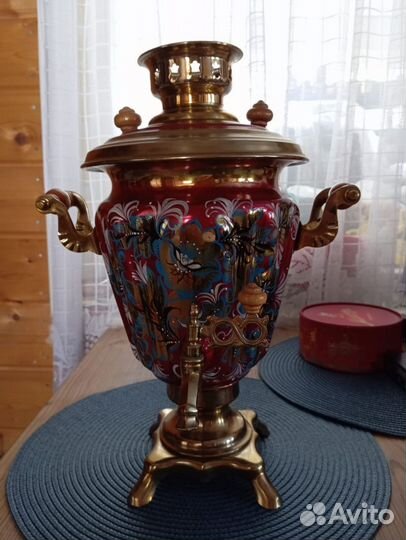 Самовар электрический расписной 3 литра