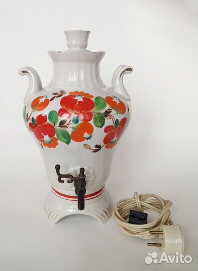 Фарфоровый электрический самовар, СССР