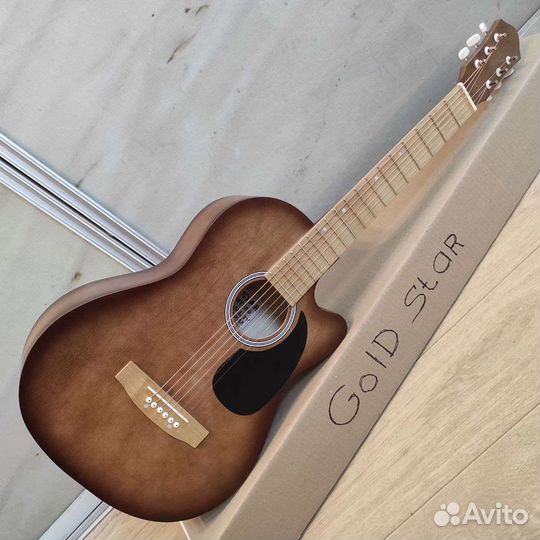 Гитара новая акустическая с широким грифом