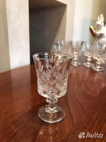 Хрустальные рюмки Дятьковский хрусталь новые