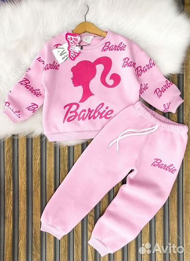 Утепленный костюм на флисе барби