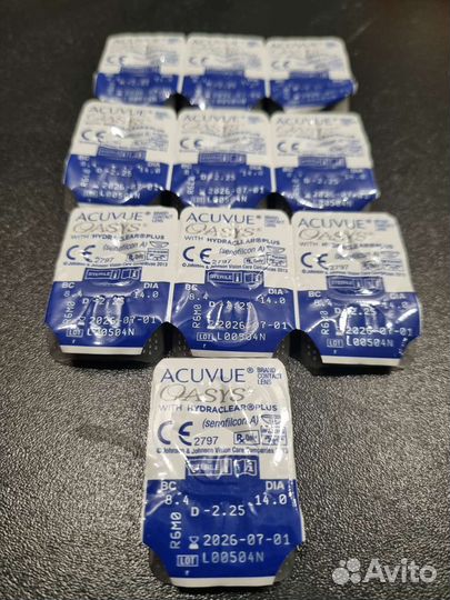 Контактные линзы acuvue oasys -2,25