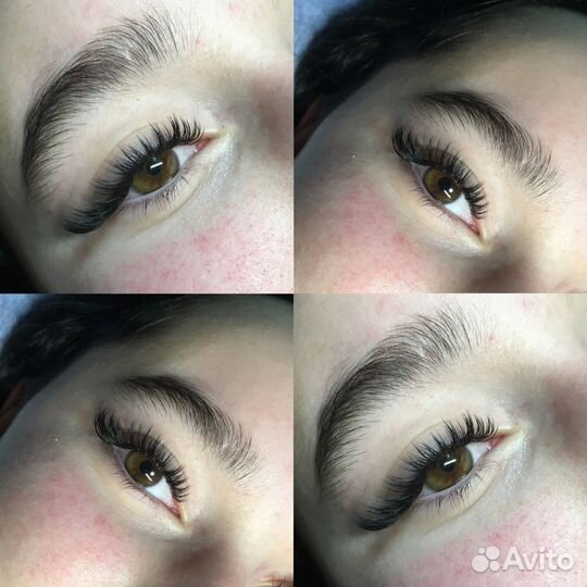 Наращивание ресниц и оформление бровей