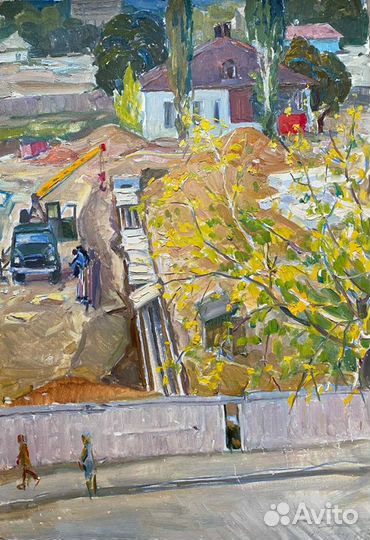 Картина масло. Художник Бондаренко П. Соцреализм