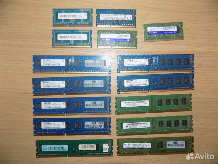 Оперативная память ddr3 по 2Gb 15шт