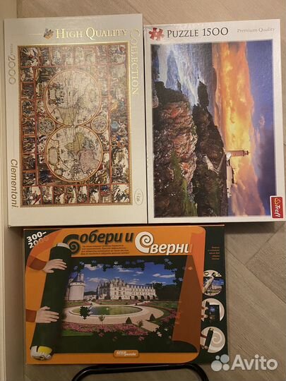 Пазлы и коврик для пазл