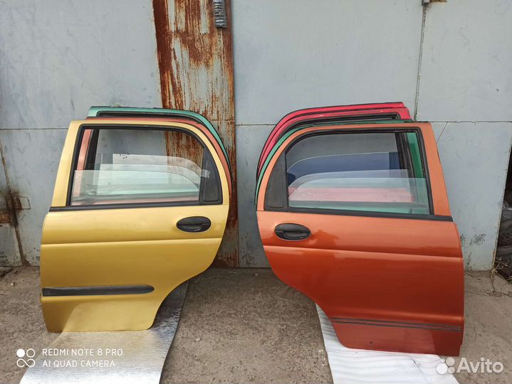 Двери задней на matiz матис матиз