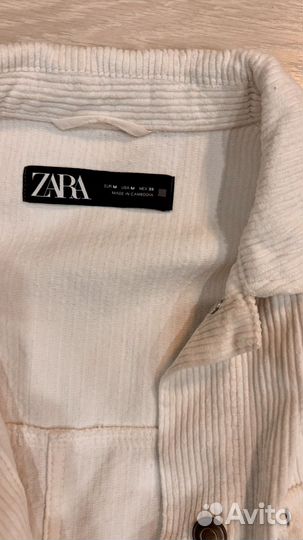 Вельветовая рубашка zara M