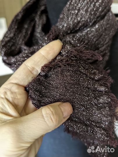 Бордовый женский шарф