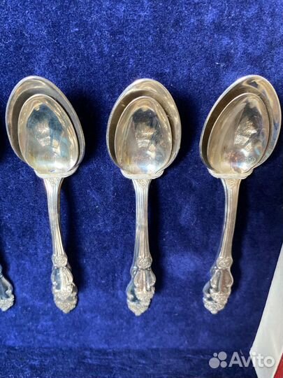 Набор столовых приборов «Серебряная роза» кмз СССР