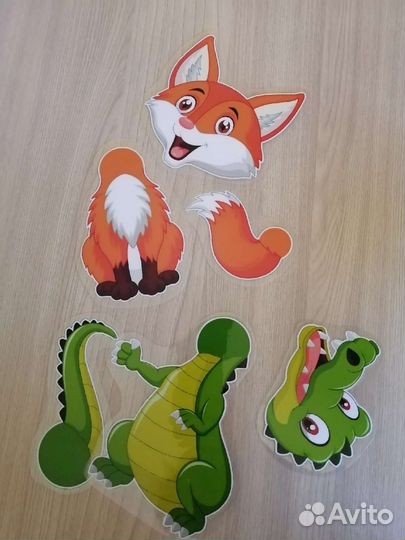 Собери животное - игра на липучках