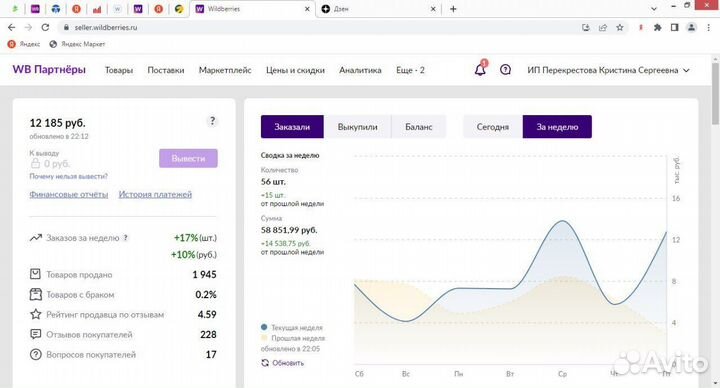 Менеджер по продвижению на wildberries