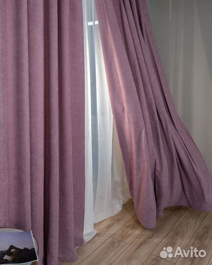 Комплект Шторы и Тюль Эдем Античная роза+Вуаль