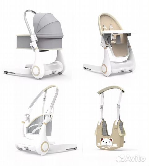 Стульчик 4 в 1 Forkiddy Top Star Beige 0+