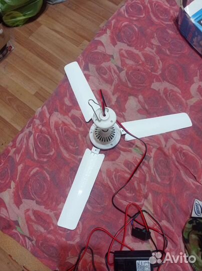 Вентилятор потолочный подвесной 50см.диам.бесшумны