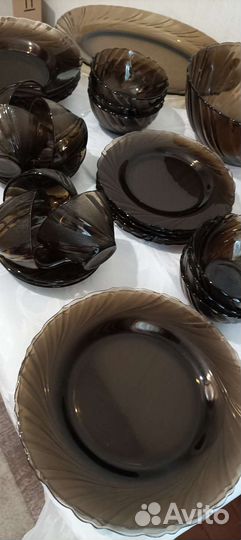 Сервиз Duralex Франция 39 предметов 6 персон