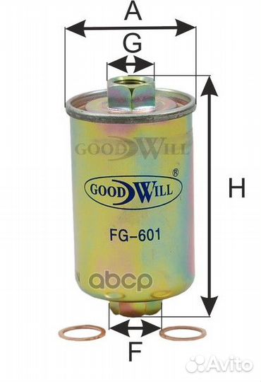 Фильтр топливный GoodWill FG601 FG601 Goodwill