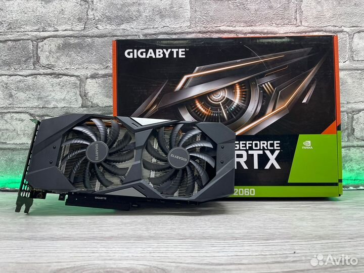 Видеокарта gigabyte GeForce RTX 2060 windforce OC