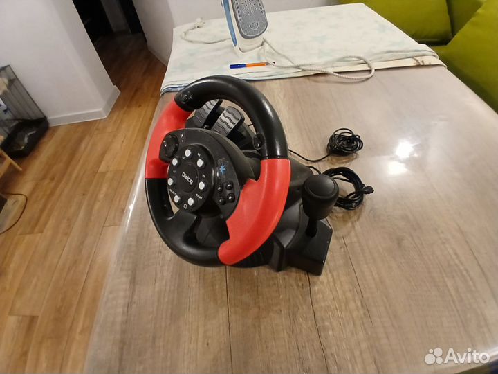 Игровой руль с педалями Dialog
