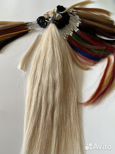 Волосы натуральные 55см блонд