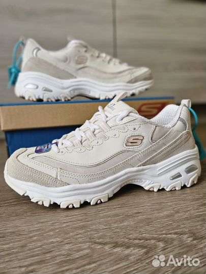 Кроссовки женские Skechers 38 бежевые memory foam