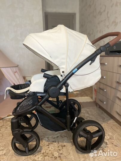 Коляска 2 в1 Aroteam bartolo Prima 01 (белая кожа)
