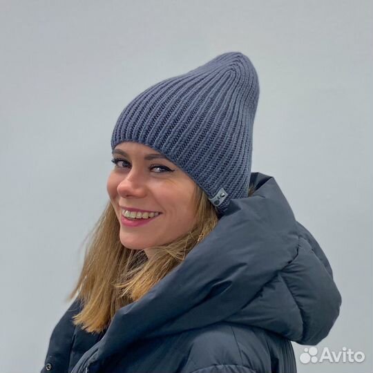 Шапка из мериноса на заказ