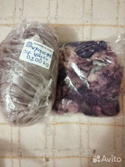 Шерсть для валяния меринос и кудри