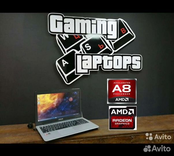 Ноутбук бу для учебы и игр A8-7410/6Gb/Radeon R5