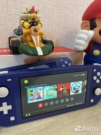 Nintendo switch lite Blue 512 gb Прошитая 60 игр