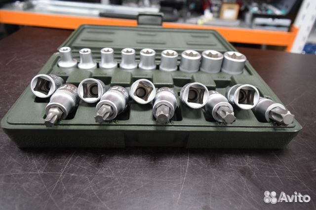 Набор головок torx и головок со вставкой torx 1/2