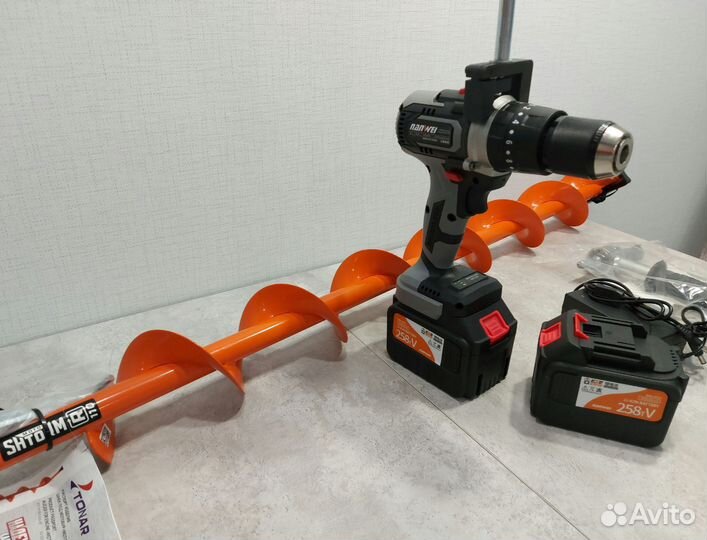 Ледобур Nanwei 150Nm + Шнек Тонар Мотошторм 110