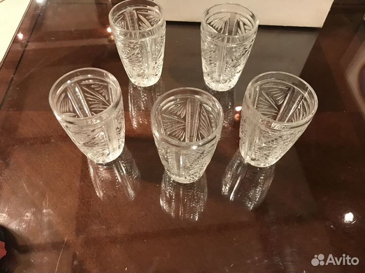 Хрусталь Времён СССР. Новый Стаканы Рюмки Ваза