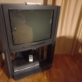 Телевизор Sony Trinitron с тумбой