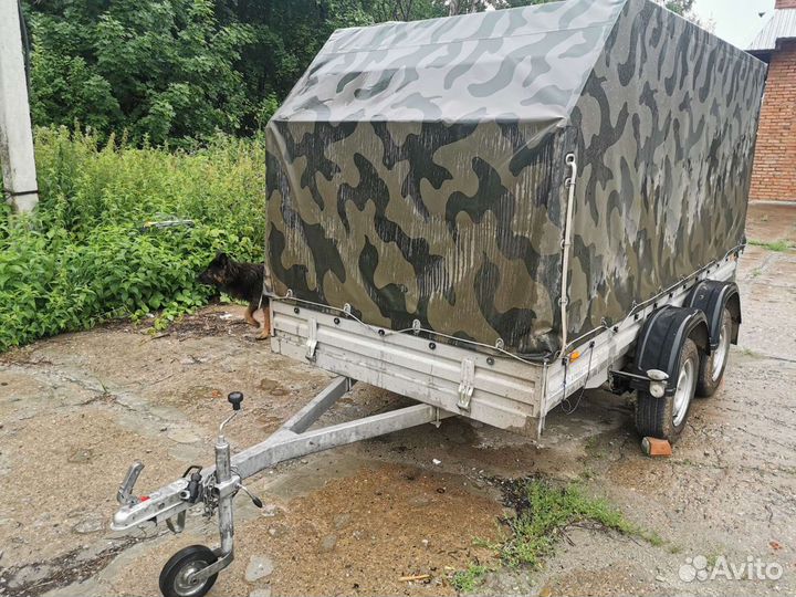 Прицеп двухостный с тентом