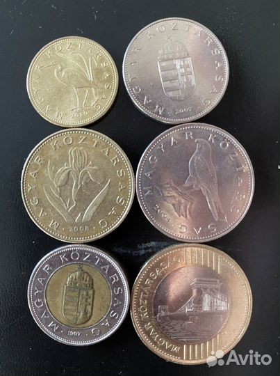 Набор монет Венгрии - форинты