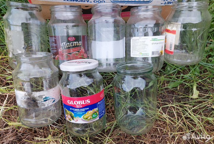 Банки стеклянные бу бесплатно