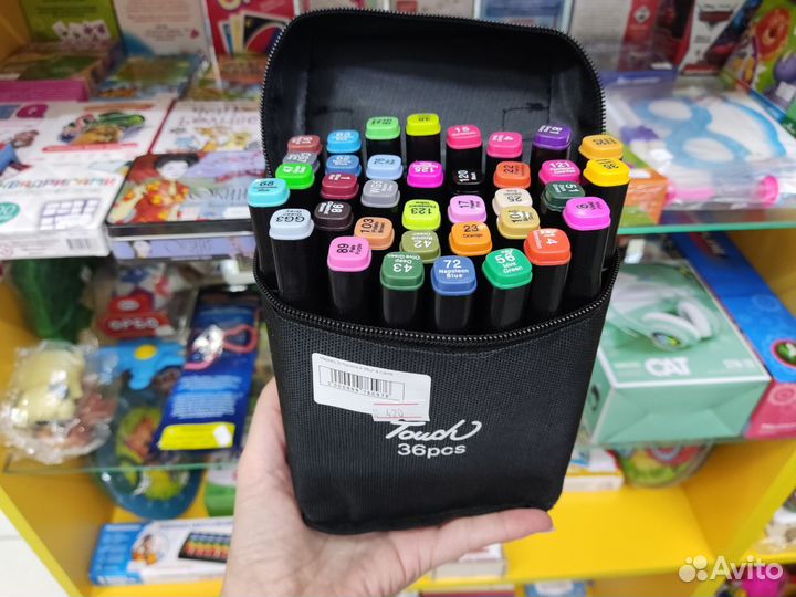 Набор двусторонних маркеров 36 шт