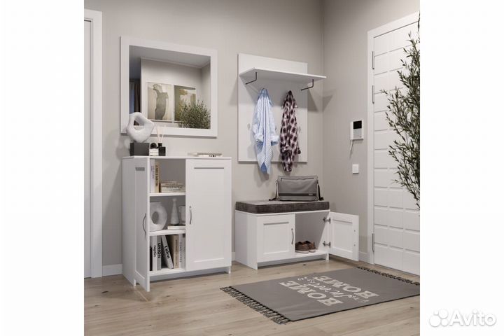 Вешалка для прихожей белая IKEA Бримнэс, новая