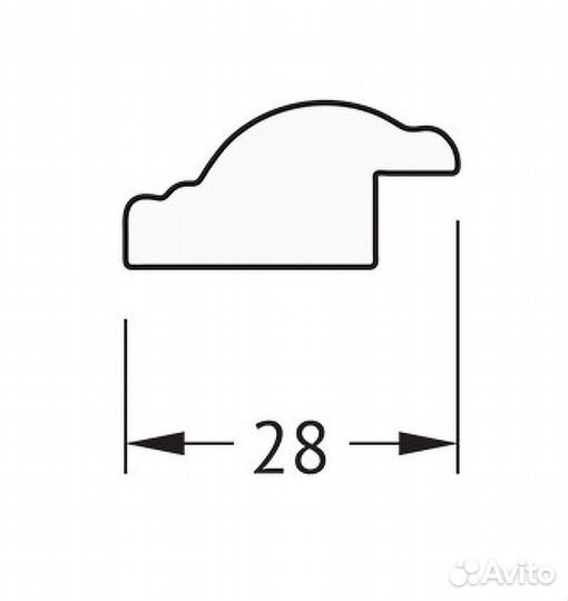 Зеркало Evoform Definite 68х68 BY 0656 в багетной