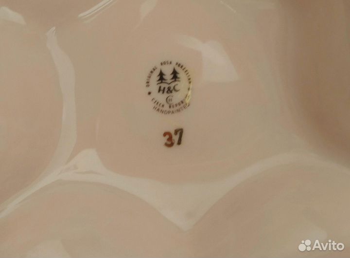 Менажница розовый фарфор/блюдо/чайник/чашка