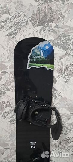Сноуборд Haz-Mat 154cm+крепления Denton