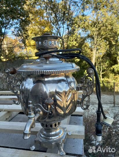 Самовар на дровах и электрический 5л