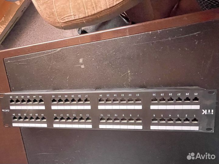Патч панель категории 5E UTP 48 портов
