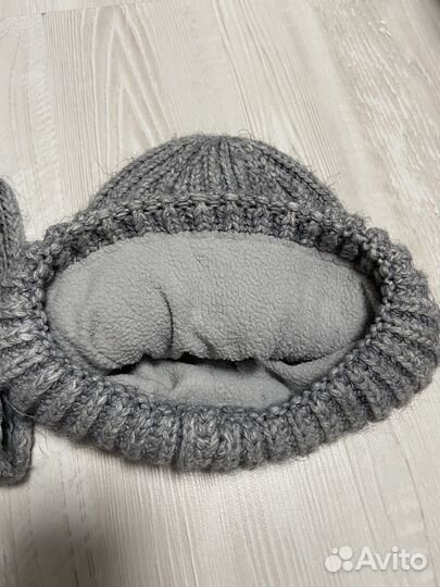 Комплект шапка, снуд и варежки