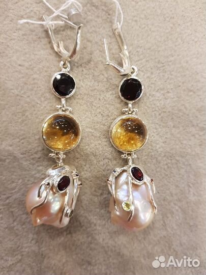 Серьги в серебре