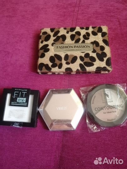 Пудра, тени, скульптор, хайлайтер