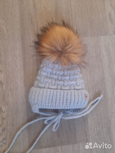 Зимняя шапка для новорожденного