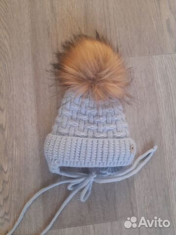 Зимняя шапка для новорожденного