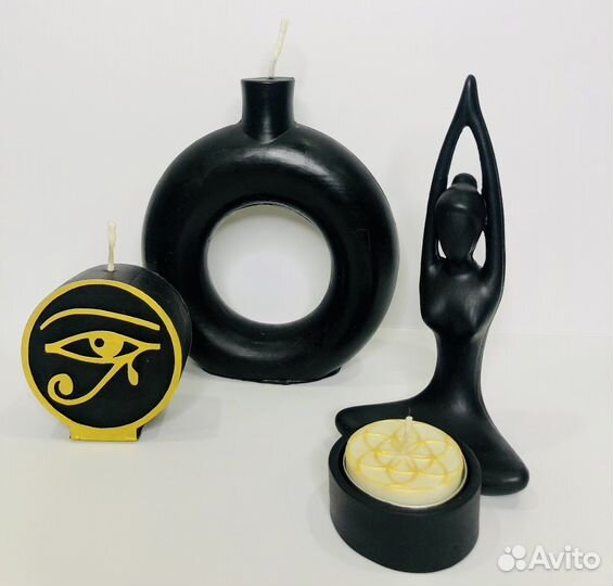 Подсвечники из гипса ручная работа